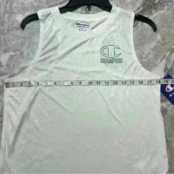 Champion Women’s Medium White Absolute Eco Logo Muscle  Tank Top (M) New - Picture 7 of 8